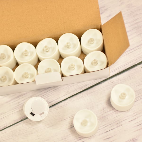 10-paknings LED-telys, batteridrevne flammeløse stearinlys