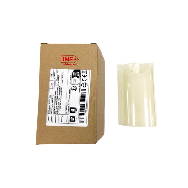 LED-stearinlys med flimrende flamme (jevn bevegelse) M