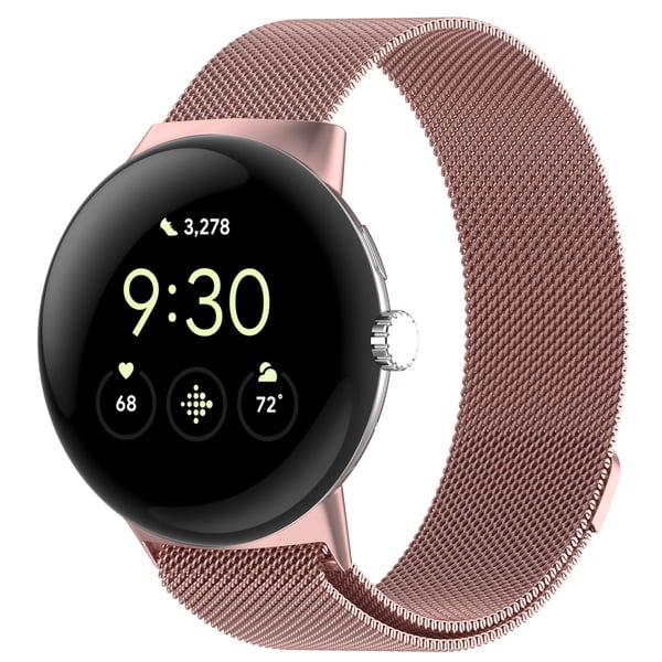 Milanolainen kellohihna Google Pixel Watchille Pink S