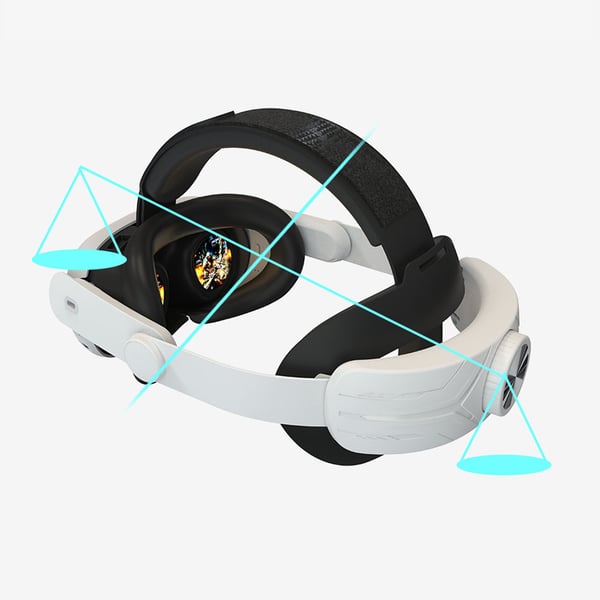 Säädettävä pääpanta Meta Quest 3S:lle Black