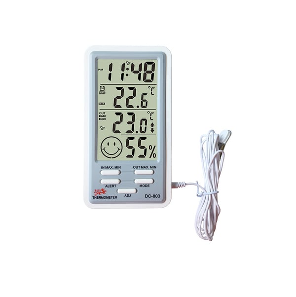 Multifunktionell digital termometer med stor display