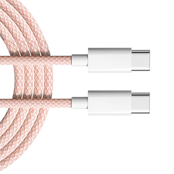 2-pack USB-A till USB-C-kabel Pink M
