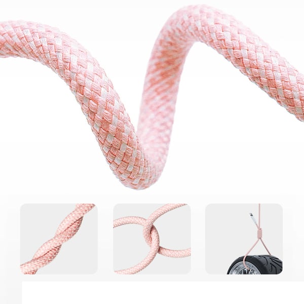 2-pack USB-A till USB-C-kabel Pink M