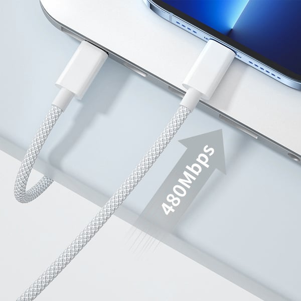 2 m USB-C-C-kaapeli, 2 kpl pakkaus Black