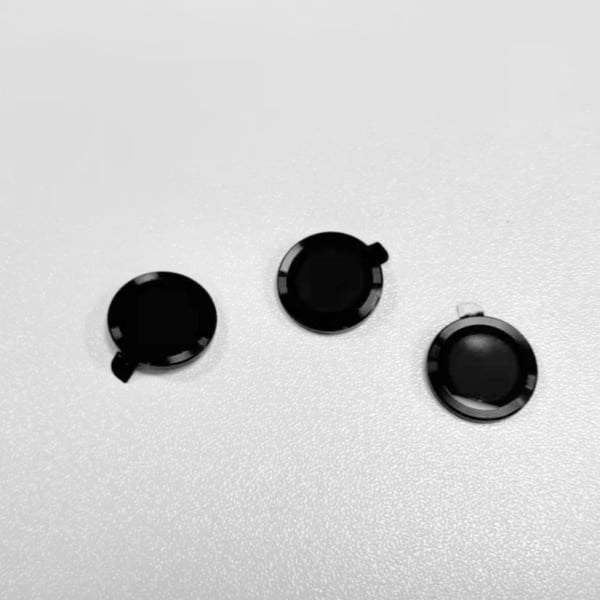3-pakning kameralinsebeskytter med metallring kompatibel med iPhone 16-serien, svart, herdet glass med CD-mønster Black iPhone 16 Pro/16 ProMax