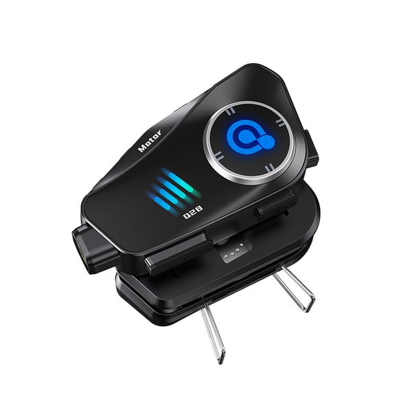 Kypärä Bluetooth-kuulokkeet 2-in-1 Soft+Hard Mic, musta
