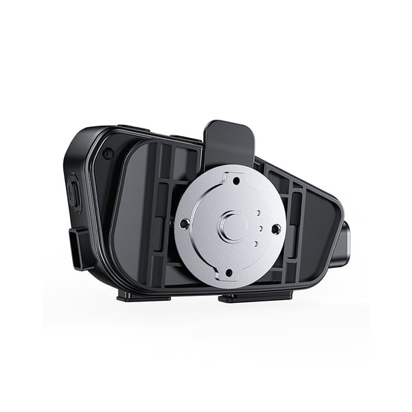 Kypärä Bluetooth-kuulokkeet 2-in-1 Soft+Hard Mic, musta