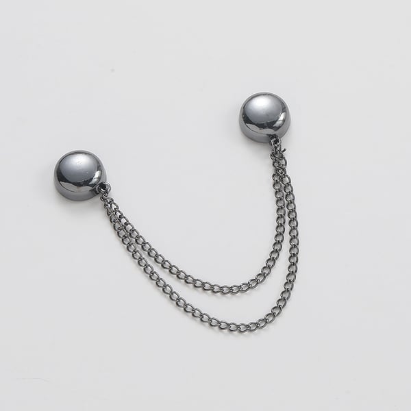 Skjorteforkortingsspenne i metall Black
