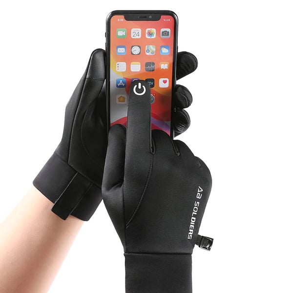 Vinter Touchscreen-handsker - varme, vindtætte og vandtætte Black M