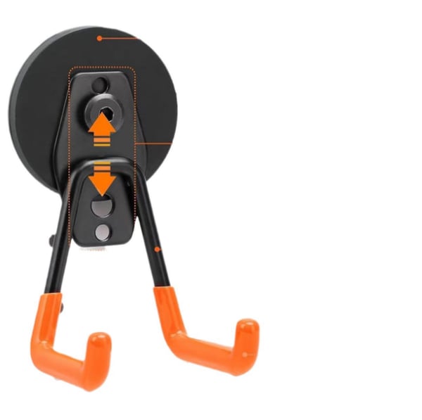 Magnetiske kroker – solid oppbevaring for verktøy Orange