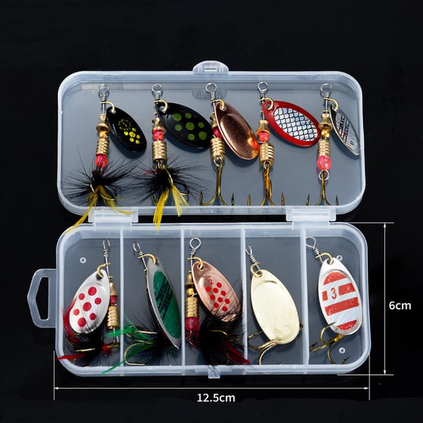 Fiskelokkesett med roterende paljetter Set C