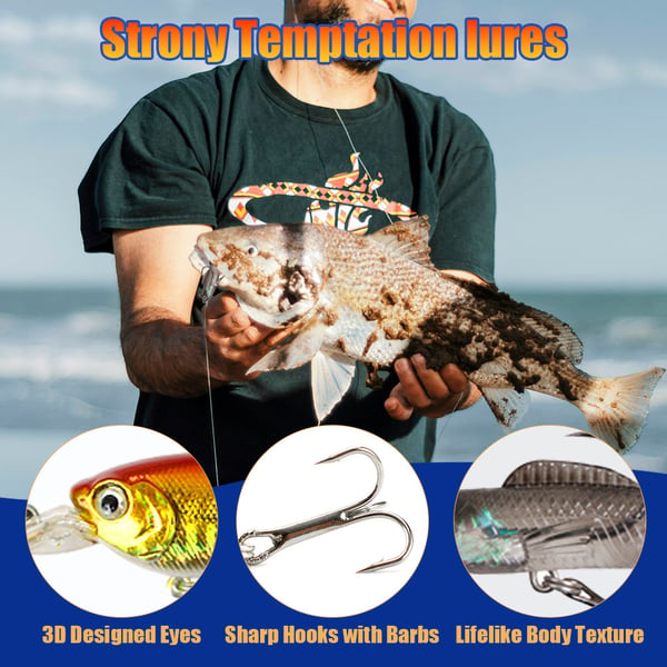 Fishing Lure Mystery Box - 24 stk