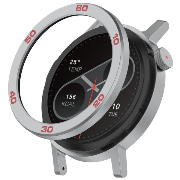 Klokkeetui + skjermbeskytter til CMF Watch Pro2 Silver