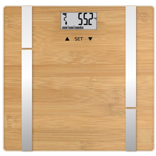 Badevægt Bamboo Fit BMI 10 brugere, 180 kg