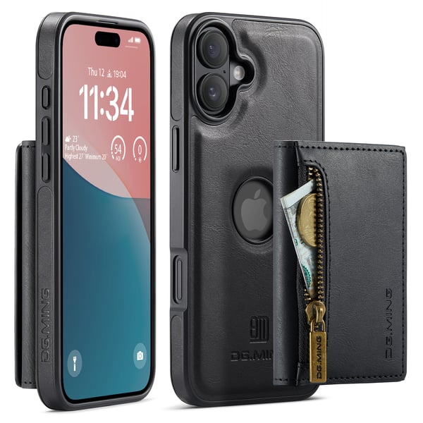 2-i-1 magnetisk telefondeksel til iPhone 16 Pro - Svart