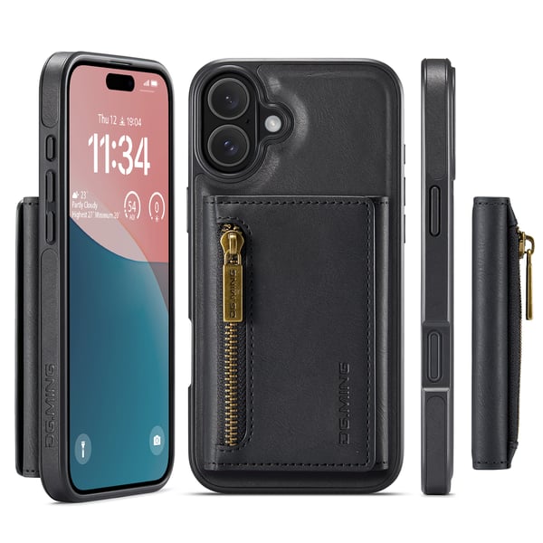 2-i-1 magnetisk telefondeksel til iPhone 16 Pro - Svart
