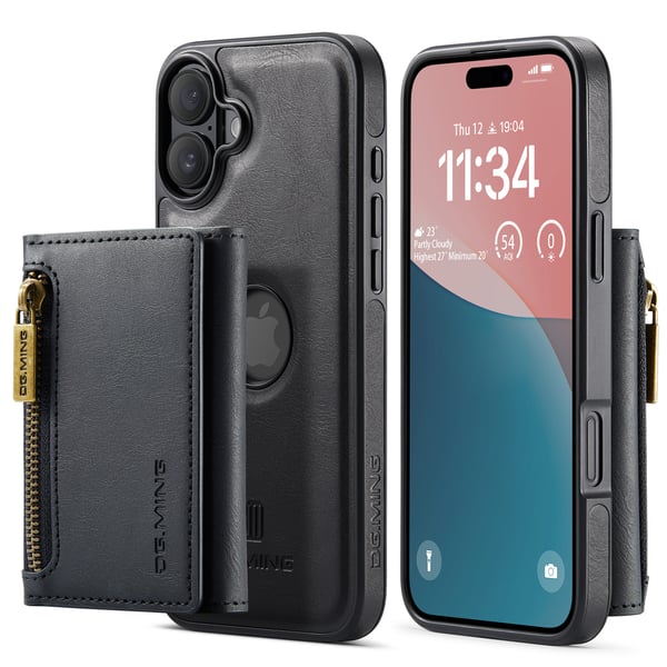 2-i-1 magnetisk telefondeksel til iPhone 16 Pro - Svart