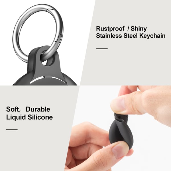 Silikoninen AirTags-kotelo Apple AirTag -paikantimelle MultiColor 4-Pack
