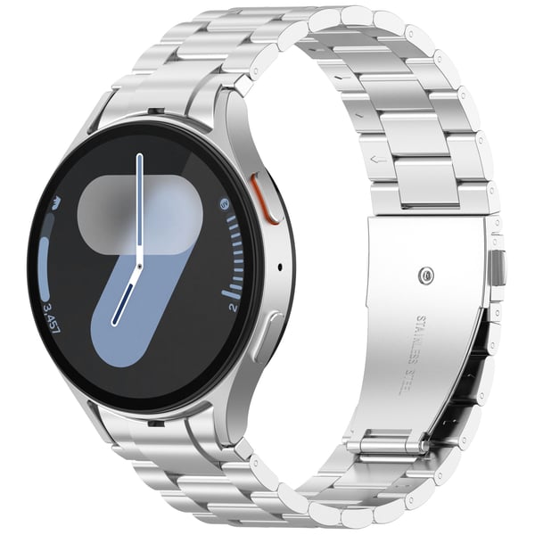 Tyylikäs ruostumattomasta teräksestä valmistettu ranneke Samsung Galaxy Watch 7/FE:lle Black