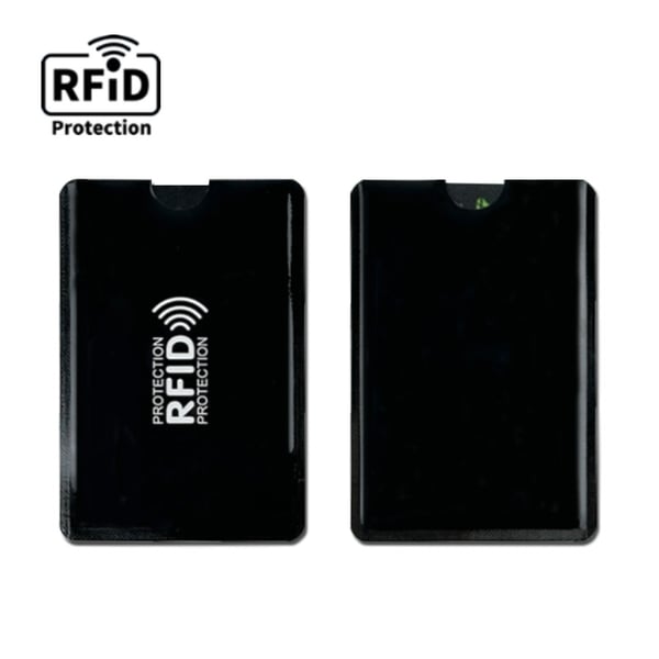 Korttikotelo RFID-suojauksella, 10 kpl Black