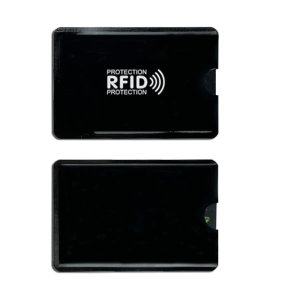 Kortetui med RFID-blokering, 10-pak Black