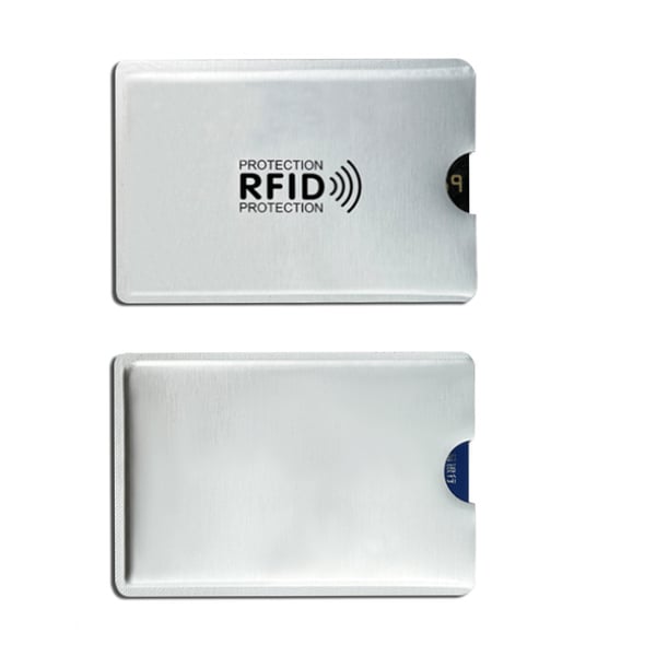 Kortetui med RFID-blokkering, 10-pakning Silver
