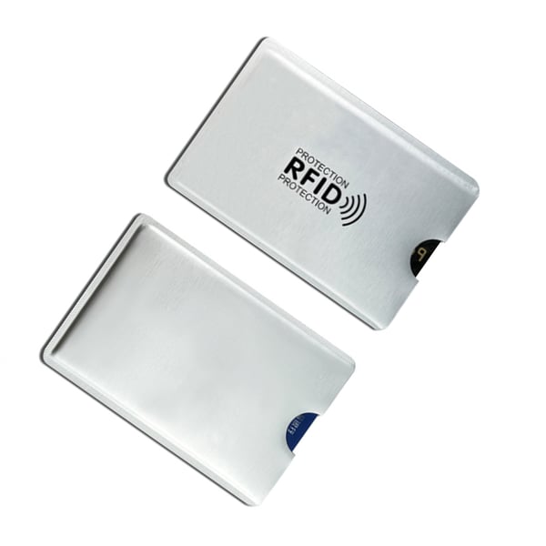 Kortetui med RFID-blokkering, 10-pakning Silver