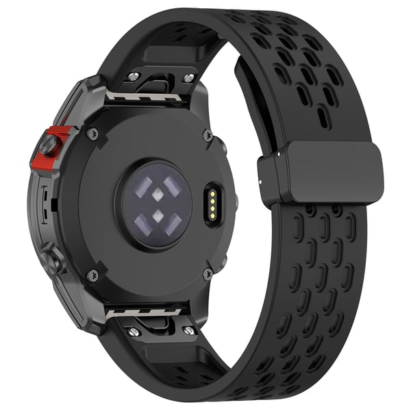 Silikoniranneke Garminille 22 mm - Valkoinen Black