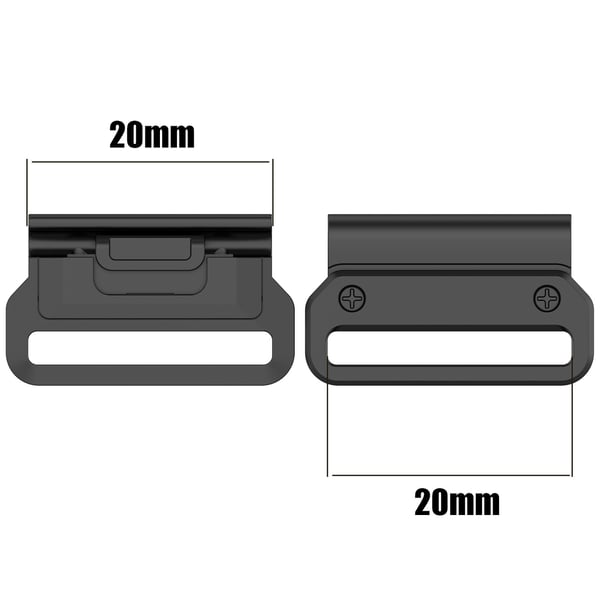 Hurtigkobling Klokkebånd Adapter for Garmin 20 mm