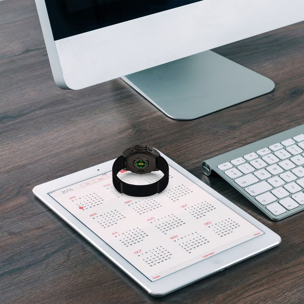 Nailonranneke Garminille, 22 mm Black