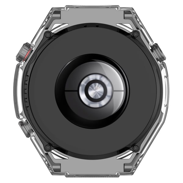 Beskyttelsesskall til Huawei Watch Ultimate - Integrert deksel og etui i sølv Transparent