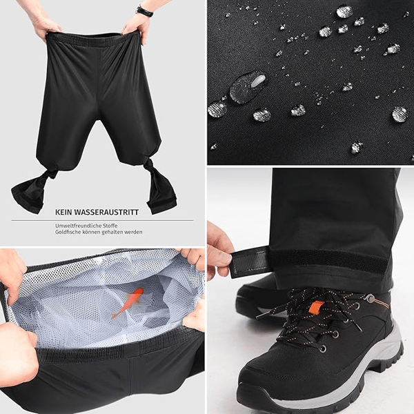 Delad regnrocksset, svart dubbellagers Oxfordduk - Basic Model M XXL