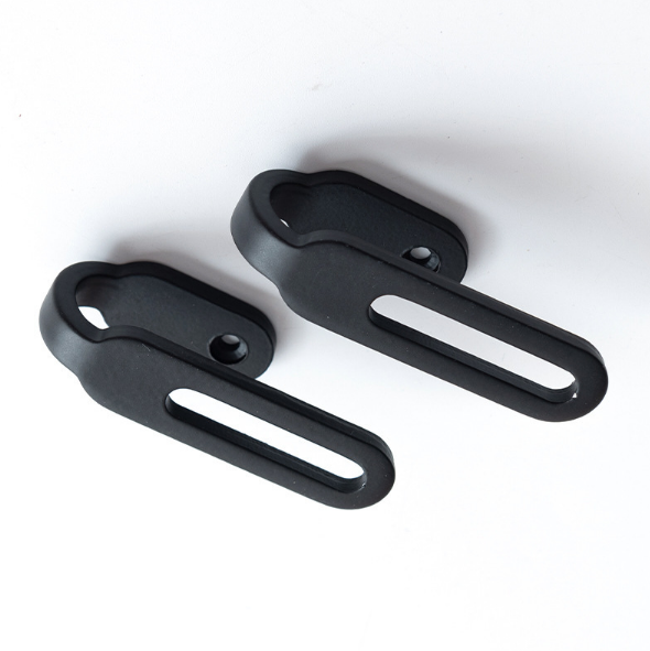 2-Pack Curtain Wall kroker, sink legering draperi kroker for vegg Black