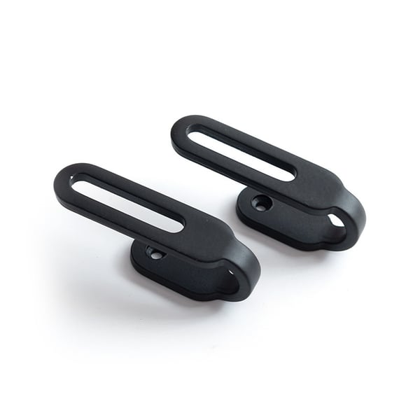 2-pack gardinväggskrokar, zinklegering draperikrokar för vägg Black