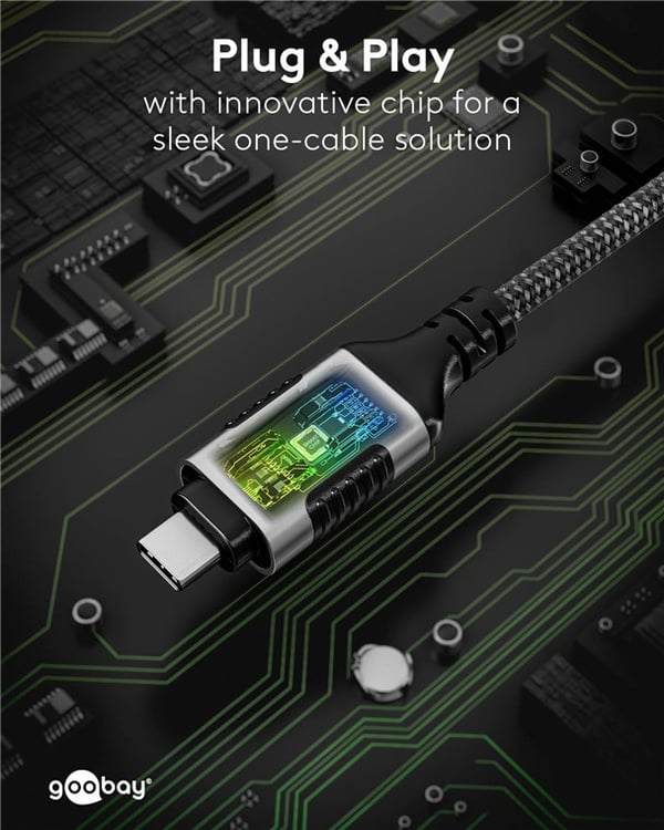 Ethernet-kaapeli USB-C™ 3.1 - RJ45, Slim, 7,5 m
