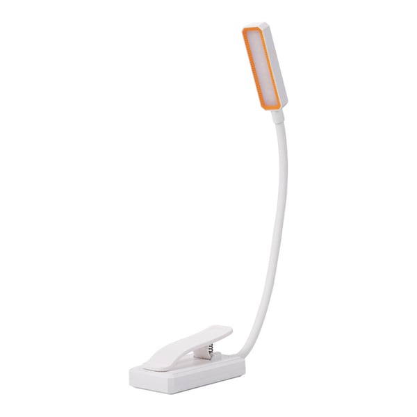 Bøybar leselampe med klips - 10 LED-pærer White