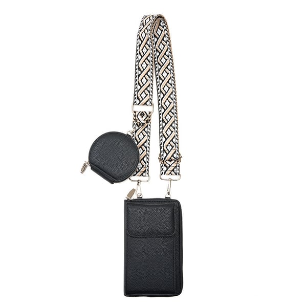 Kvinners skulderveske Crossbody mobiltelefonveske Black