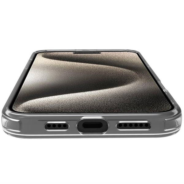 Gelskin mag Magnetisk Deksel MagSafe iPhone 16 Pro Max Gjennomsiktig + Rosa