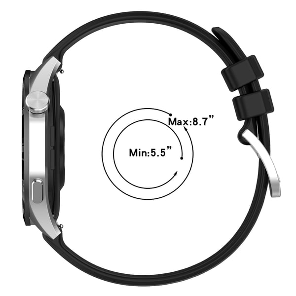 Silikon klokkerem til Huawei Watch GT5 - 22 mm Black 22 mm