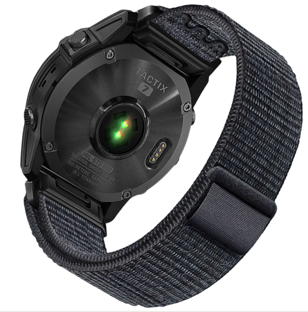 Garmin Fenix 5/6/7X Pro borrelåsstropp i nylon - 22mm 26mm