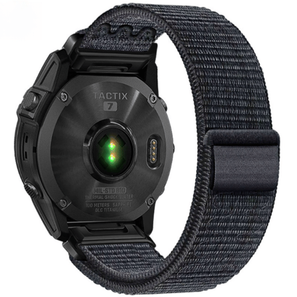 Garmin Fenix 5/6/7X Pro borrelåsstropp i nylon - 22mm 26mm