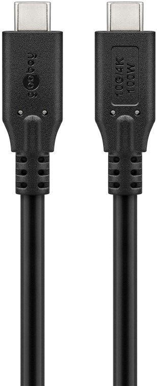USB-C™-kabel, 0,5 m, svart
