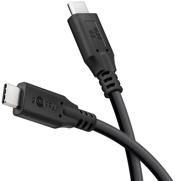 USB-C™-kabel, 0,5 m, svart