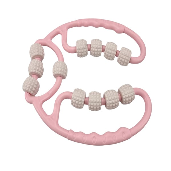 Benmassager - 12 ruller til behagelig massage Pink + White
