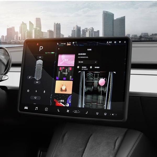 Tesla Model Y/3 skjermbeskytterramme Black
