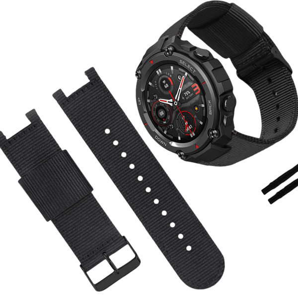 Amazfit T-Rex Pro Nylon Canvas Urrem Black