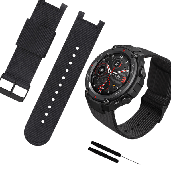 Amazfit T-Rex Pro Nylon Canvas Urrem Black