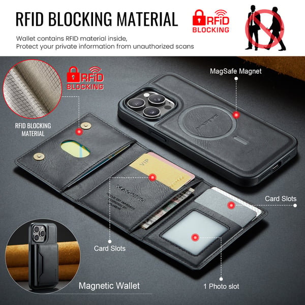 Magnetisk kortholderveske for Samsung Samsung Galaxy S23 Ultra