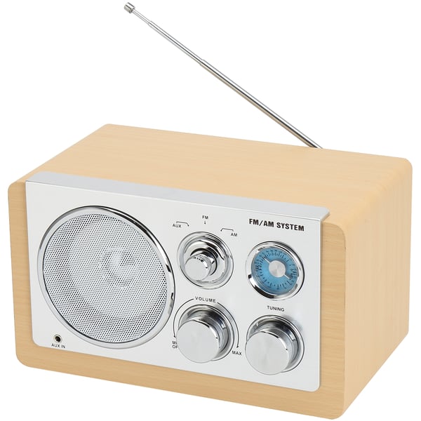 Radio AM/FM Analog tuning AUX-inngang TR-63LW Lyst tre