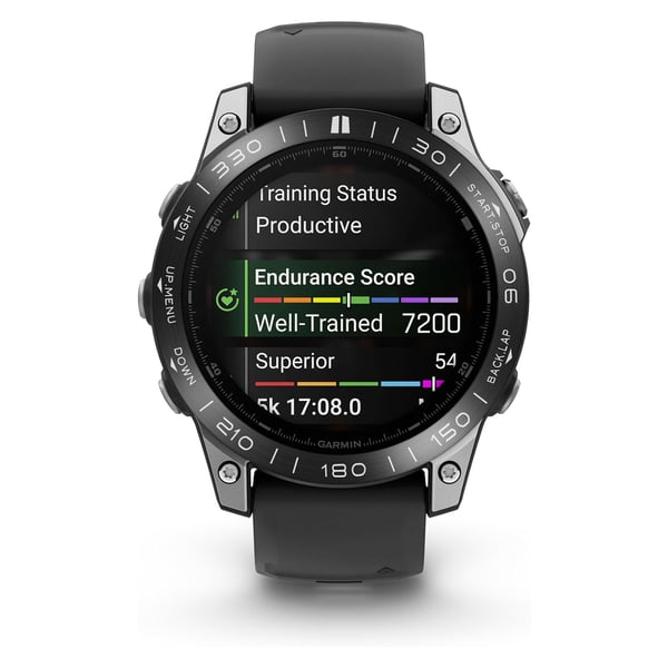 Rustfri stålring til Garmin Fenix 8 Black 47MM